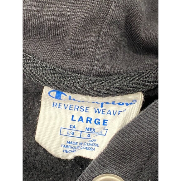 Champion Spell Out All Over Print Graphic Hoodie Men's Size L - Picture 6 of 7